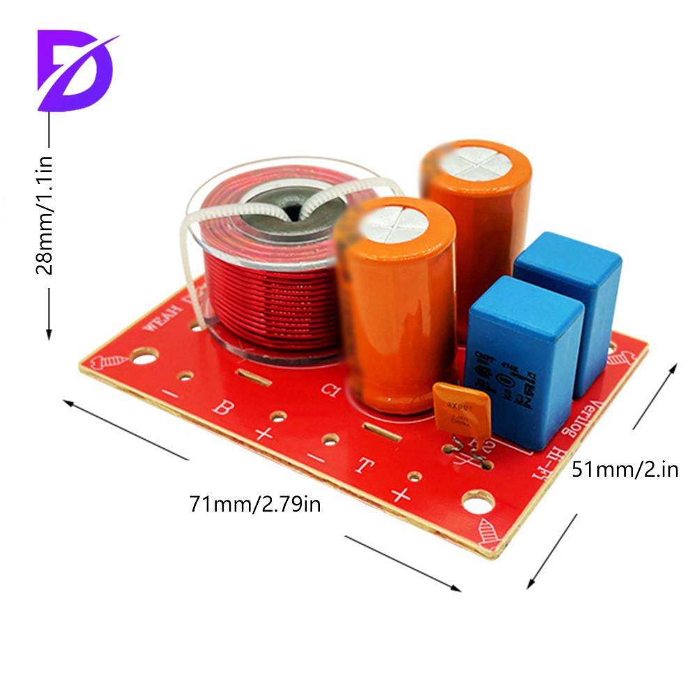 New 80W Adjustable Multi Speaker Treble Bass Audio Frequency Divider 2 Way Crossover Filters Updated Version