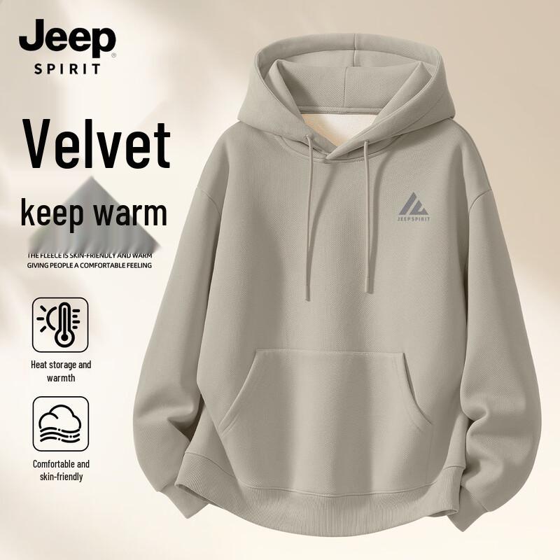 

JEEP SPIRIT Men s Fleece Lined Pullover Hoodie 3XL