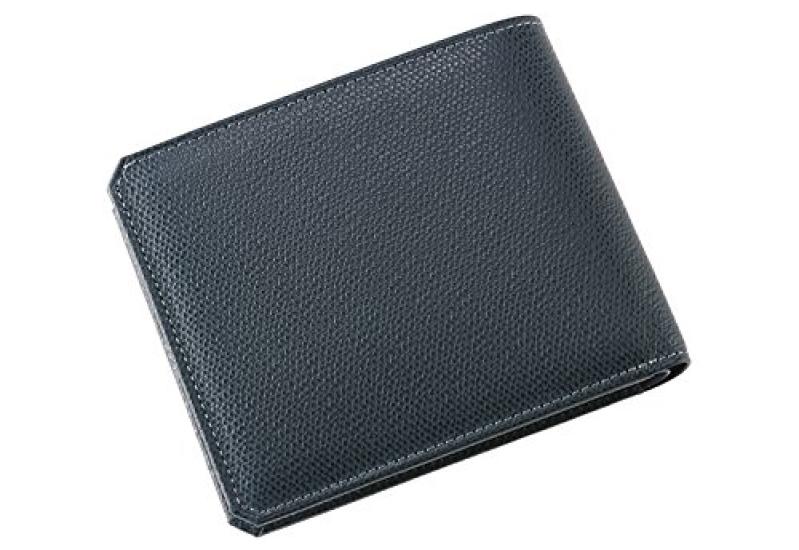 Cypris Trilogy Bifold Wallet with Coin Purse and Bill Day Birthday Boyfriend Navy x 8531 Compartment, Leather, Men's Gift, Father's Gift, Gift, Gift,