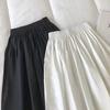 Skirt Women Summer Casual Versatile Elastic High Waist Loose Skirt Oversize Stretchy Cotton Dresses