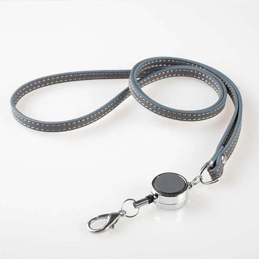 Bright Colors Lanyards Telescopic Sling Neck Hanging ID Badge Holder  Office School