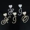 New Fashion Design Bling Women Girl Jewelry Micro Pave Cz Silver Gold Colors All 26 Initial Alphabet Letter Pendant