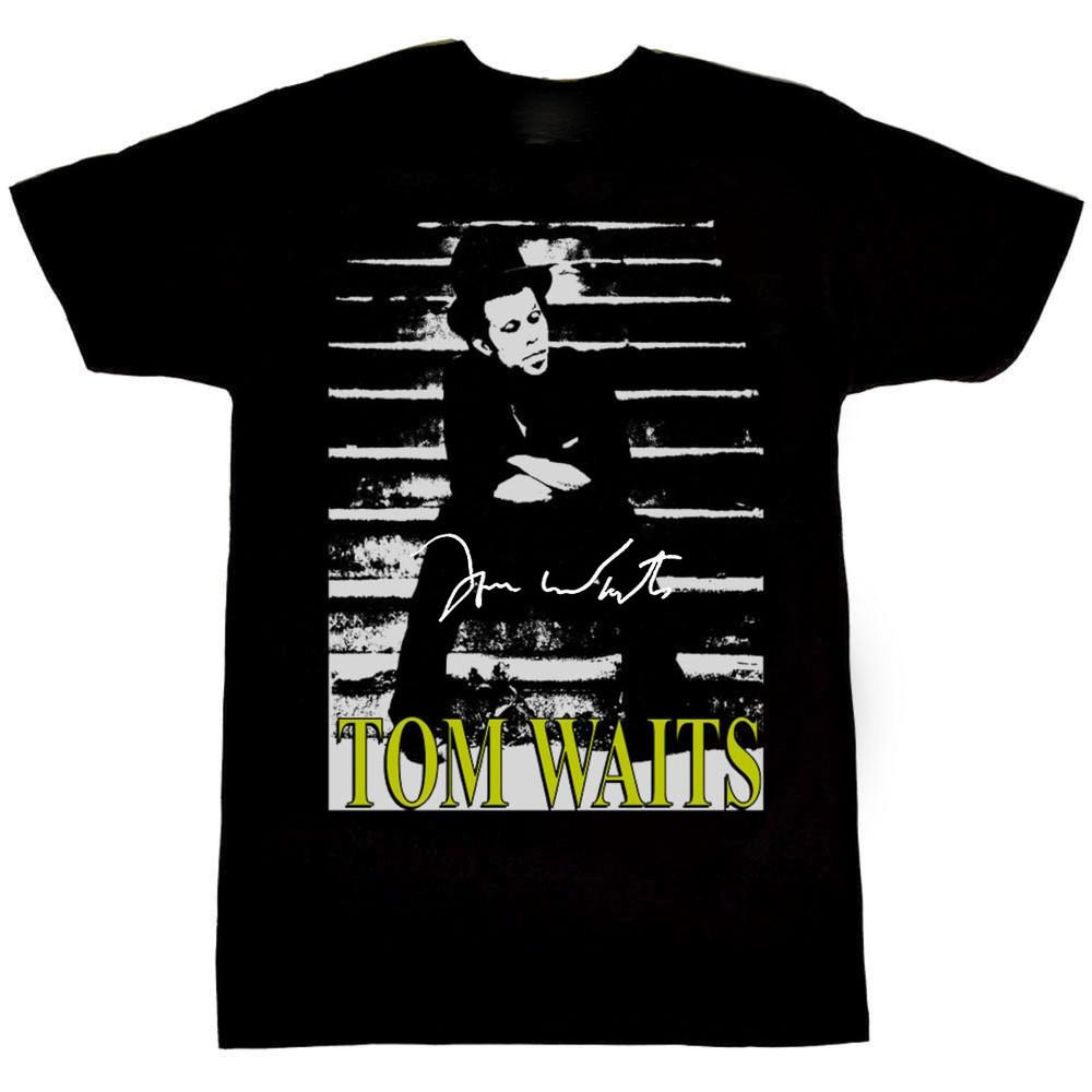 

Tom Waits Stairs Heavy Cotton Black Short Sleeve All Size Unisex Shirt Unisex T-Shirt XXXL