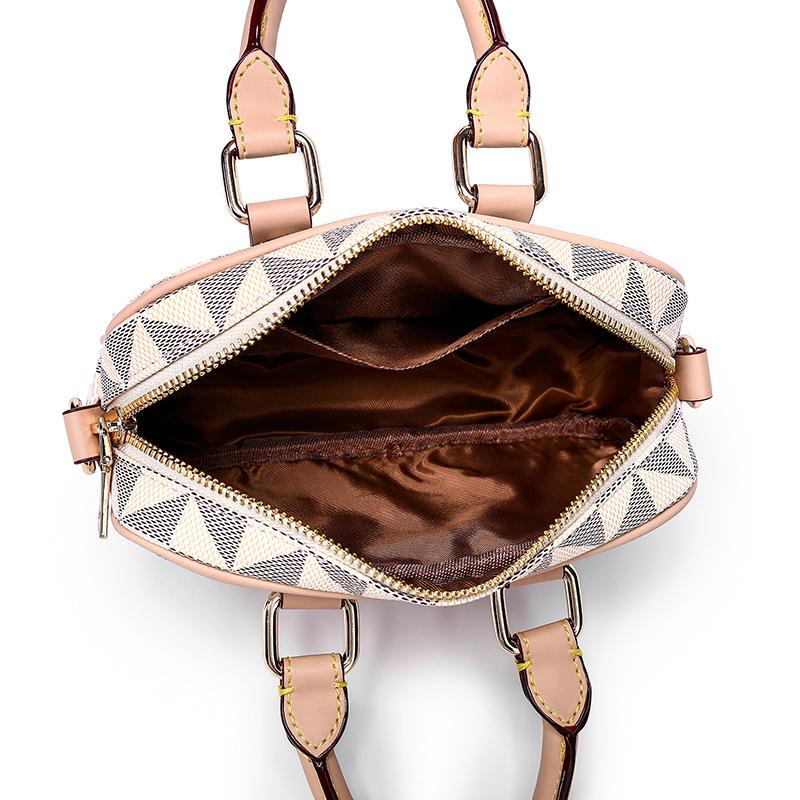 Crossbody Bag Europe and America Retro Men's and Women's Bags Casual Print Texture Business Saddle Bag