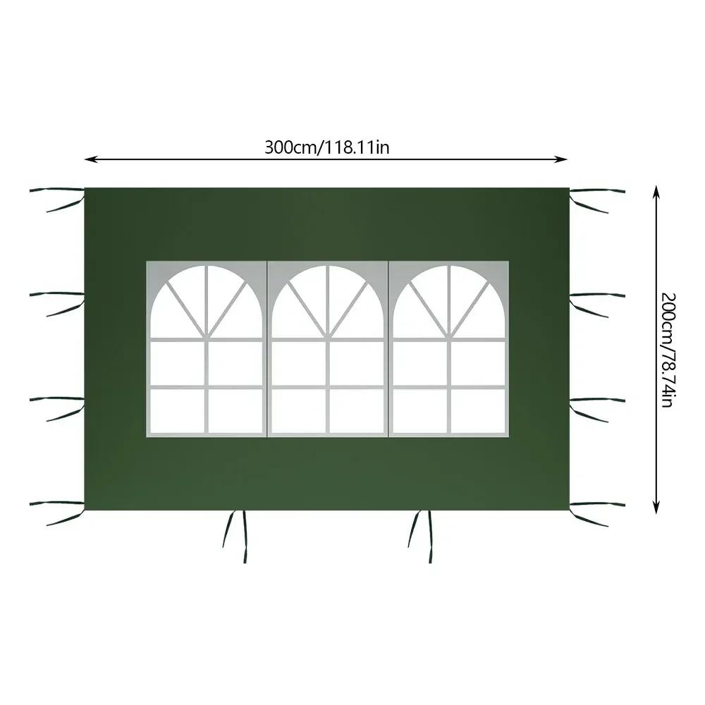 3*2 M Pop Up Canopy Tent With 3 Sidewalls, Wedding Party Tent Outdoor Canopy Uv50+ Waterproof Canopy Tent Outdoor Gazebo