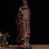 1 Pc Wood Carving of the Statue of the Founder of Dharma Living Room Office Bookshelf Desktop Home Furnishings Chinese Crafts