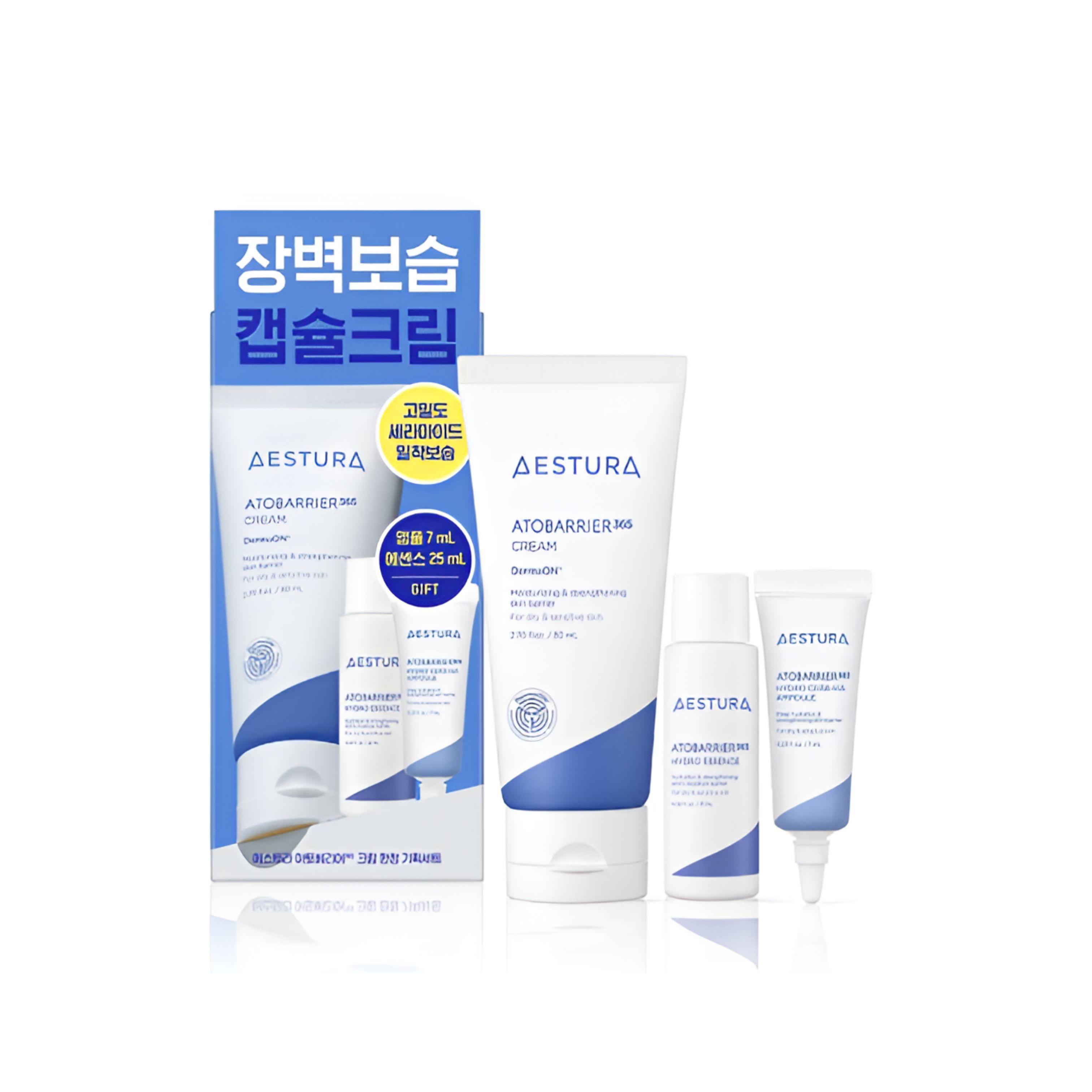 Aestura Atobarrier 365 Cream 80ml Special Set (+Hydro Essence 25ml + Cera-Hyal Ampoule 7ml)