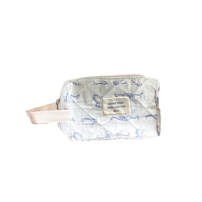 3 typy květinová dámská kosmetická taška přenosná dámská kosmetická peněženka cestovní úložné tašky velkokapacitní prošívaná bavlněná taška tote kabelky