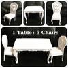 Dining&Office Chair Table Furniture Set for Dollhouse Toys Asseccories Kitchen Food Miniature Kids Gift Classic Toy