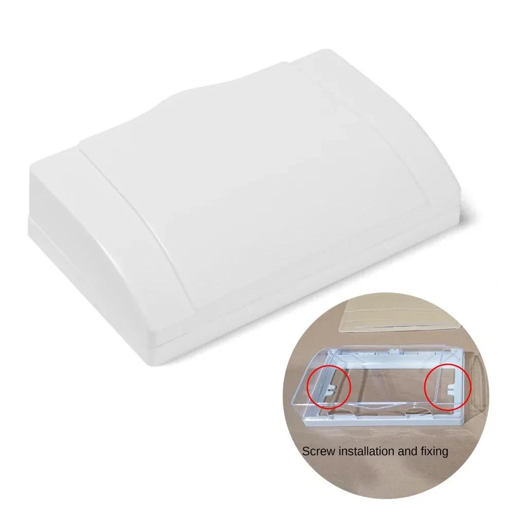 

Plastic Switch Protection Box Double Sockets Waterproof Electric Plug Cover Transparent 86 type Socket Splash Box
