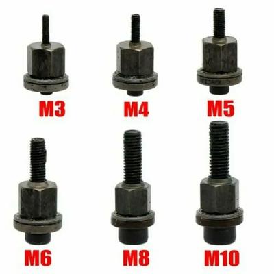 Écrou à Riveter Manuel M3 M4 M5 M6 M8 M10 Outil Riveteuse Manuel Mandrin Agrafe Pour Écrou à Riveter Tête de Torche Ensemble d'Outils à Riveter Installation Facile
