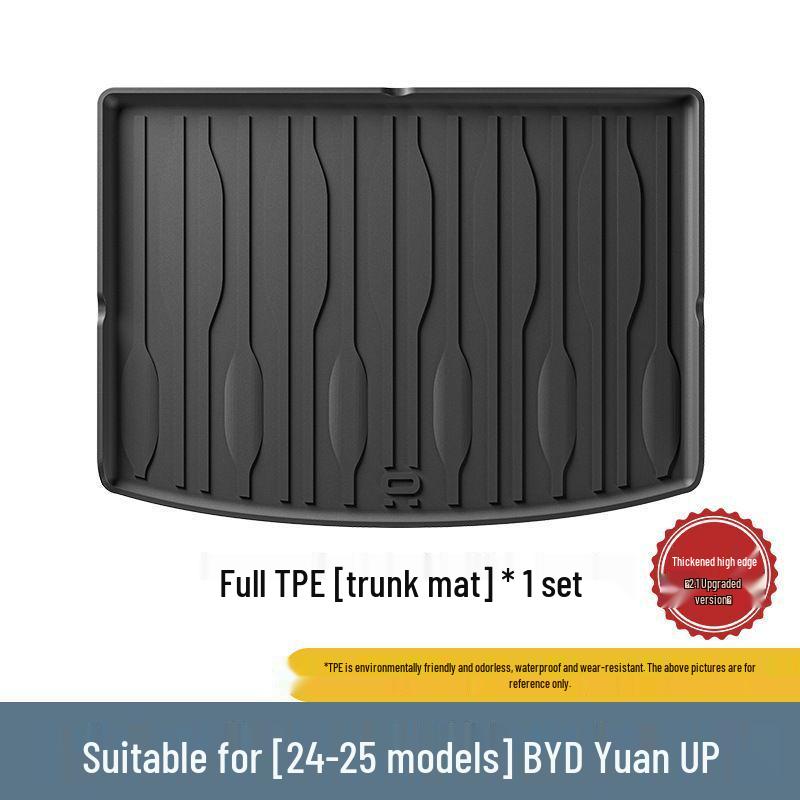 Eco-friendly TPE Floor and Seat Back Mats for 2024-2025 BYD Yuan UP, Including Trunk Mat