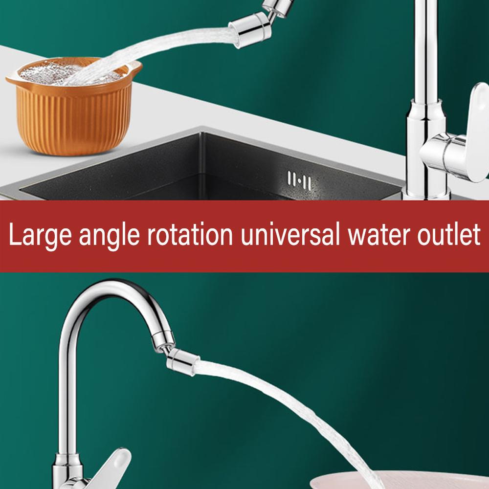 720° Universal Rotation Faucet Extender Dual Mode Sprayer Head Kitchen Robot Arm Extension Taps Bathroom Swivel Faucet