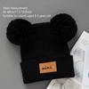 3pcs Kids Knitted Bonnet Bebe Newborn Baby Hat Pompom Cute Winter Hat for Boys Girls Children Warm Beanie Cap 0-3Y