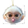 Acrylic Monkey Pendant Keychains Car Rear View Mirror Keychain with Cute Monkey for Versatile Party Gift Essentials