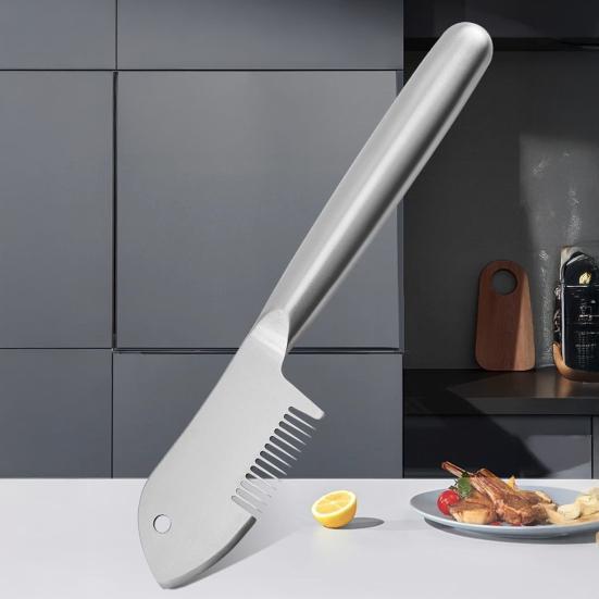 Nůž na cibuli Nerezový 3v1 Multifunkční škrabka pro strouhání, krájení a loupání zeleniny Ergonomická protiskluzová rukojeť Kuchyňský nástroj pro přípravu jídla