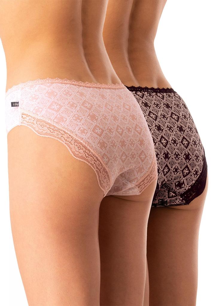 Figi damskie bawełniane (2pack) o klasycznym kroju LPC 731 Key