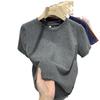 Women's Slim-Fit Pure Cotton Short-Sleeve Round Neck Base Layer T-Shirt