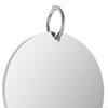 5x Stainless Steel Round Pendants Blank Tags,3cm,Flat Hanging Smooth Engraving Discs with Split