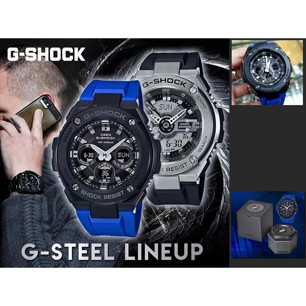 Casio G-Shock GST-S300G-2A1 Men's Analog-Digital Watch Water Resistant Durable Design