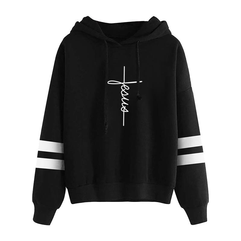 Autumn and winter long sleeved personalized printed hooded sweatshirt 6986