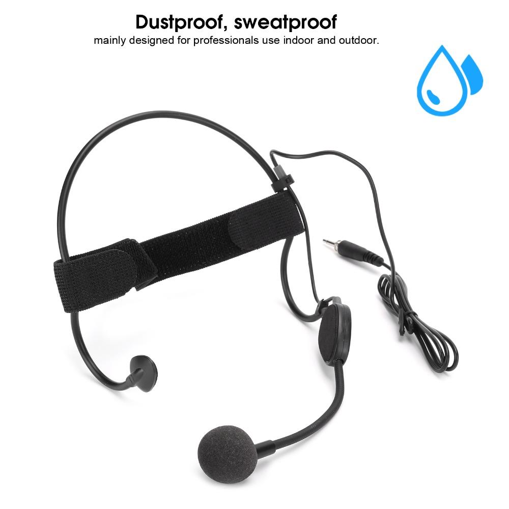 3.5MM Plug Mini Headband Microphone Omnidirectional Pickup Condenser Headset Mic  Performance