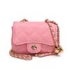 Mini Crossbody Chain Bag for Girls: Autumn/Winter Rhombus Style Lipstick Bag