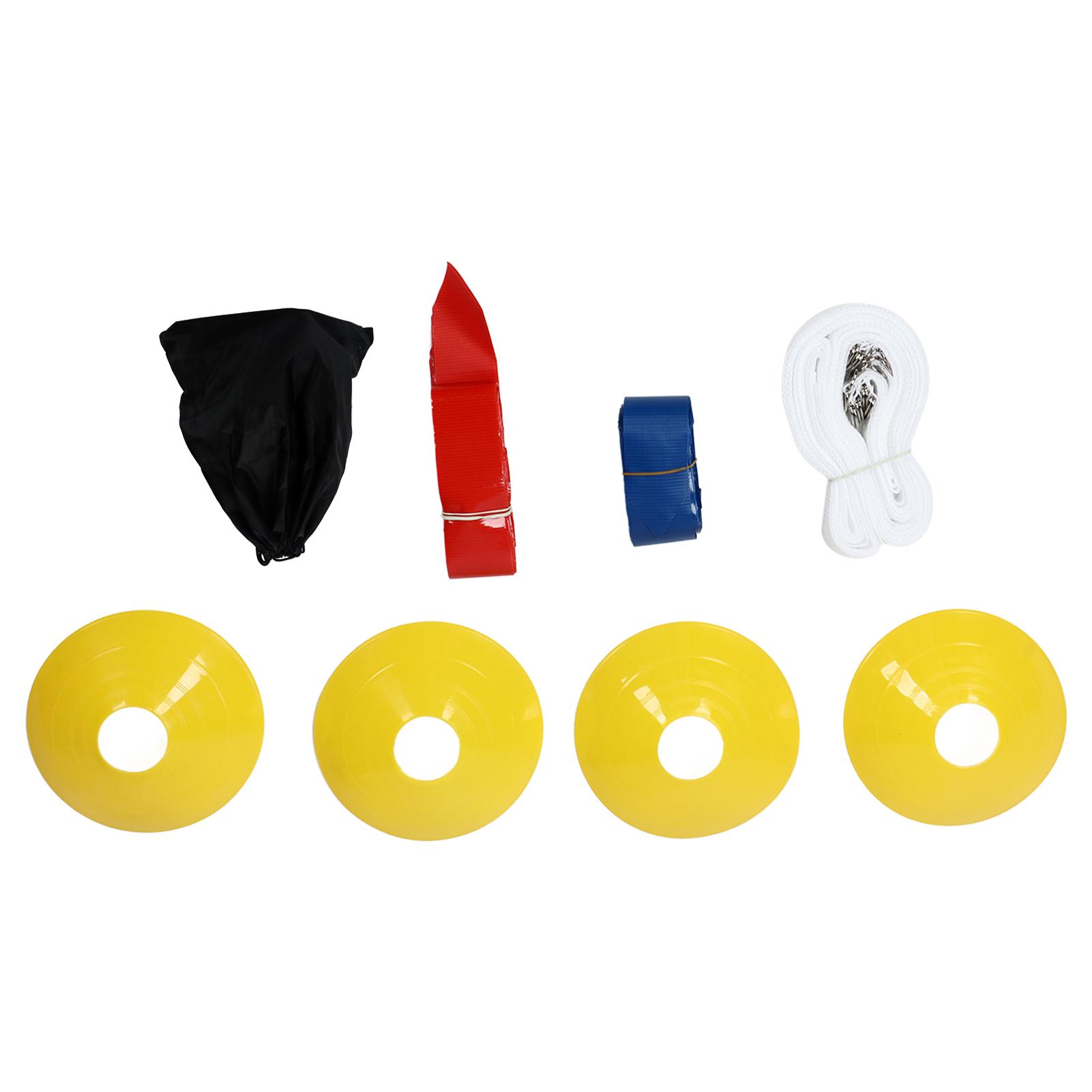 

Набор для флаг-футбола на 10 игроков, футбольные пояса с флагами, комплект из 10 поясов, 30 флагов, 4 конуса для игры, красный и синий