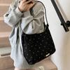 Korean trend niche design, large capacity tote bag, simple 2025 commuter small fresh spring shoulder bag for women