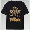 Speler Rob Zombie Polyester Shirt Horror Stijl USA Concert Tour Punk Grafische T-shirts Rock Band T-shirt Schedel Pentagram Ontwerp