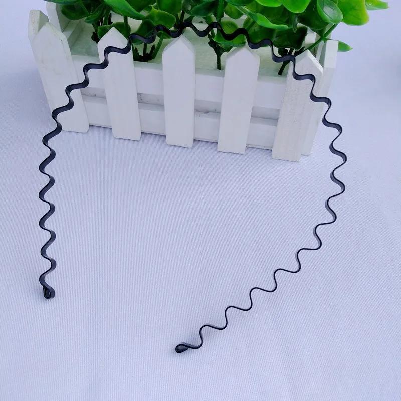 Gorący 1 szt. Męskie Damskie Narzędzia do Stylizacji Unisex Czarny Prosty Falowany Włosy Opaska na Głowę Sportowa Opaska do Włosów Akcesoria do Włosów