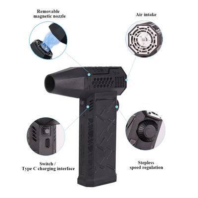 Mini Turbo Jet Fan Turbo Violent Fan 130,000 RPM Powerful Blower with High Speed Duct Fans With Nozzle Stepless Speed Regulation