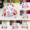 Japanese Hand Made Fox Cosplay Full Face Mask With Tassel Small Bell Masquerade