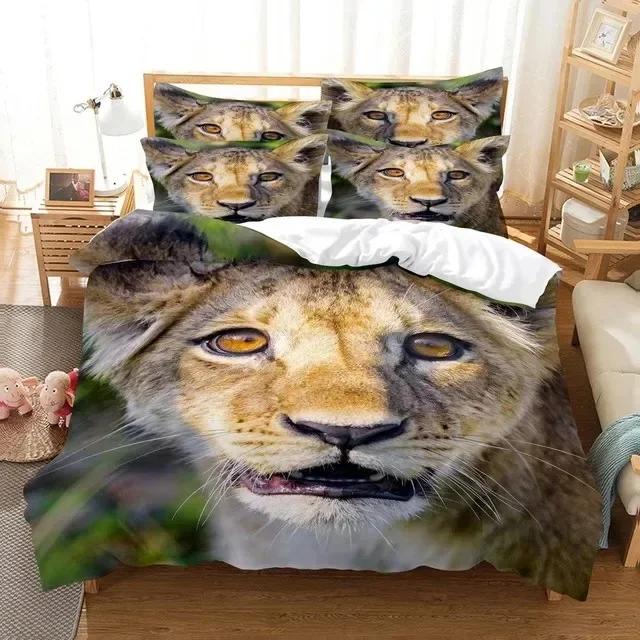 3D Wolf Bedding Set Animal Comfortable Duvet Quilt Cover Pillowcase Bedding Set Children Bedroom Decoration Home Textile