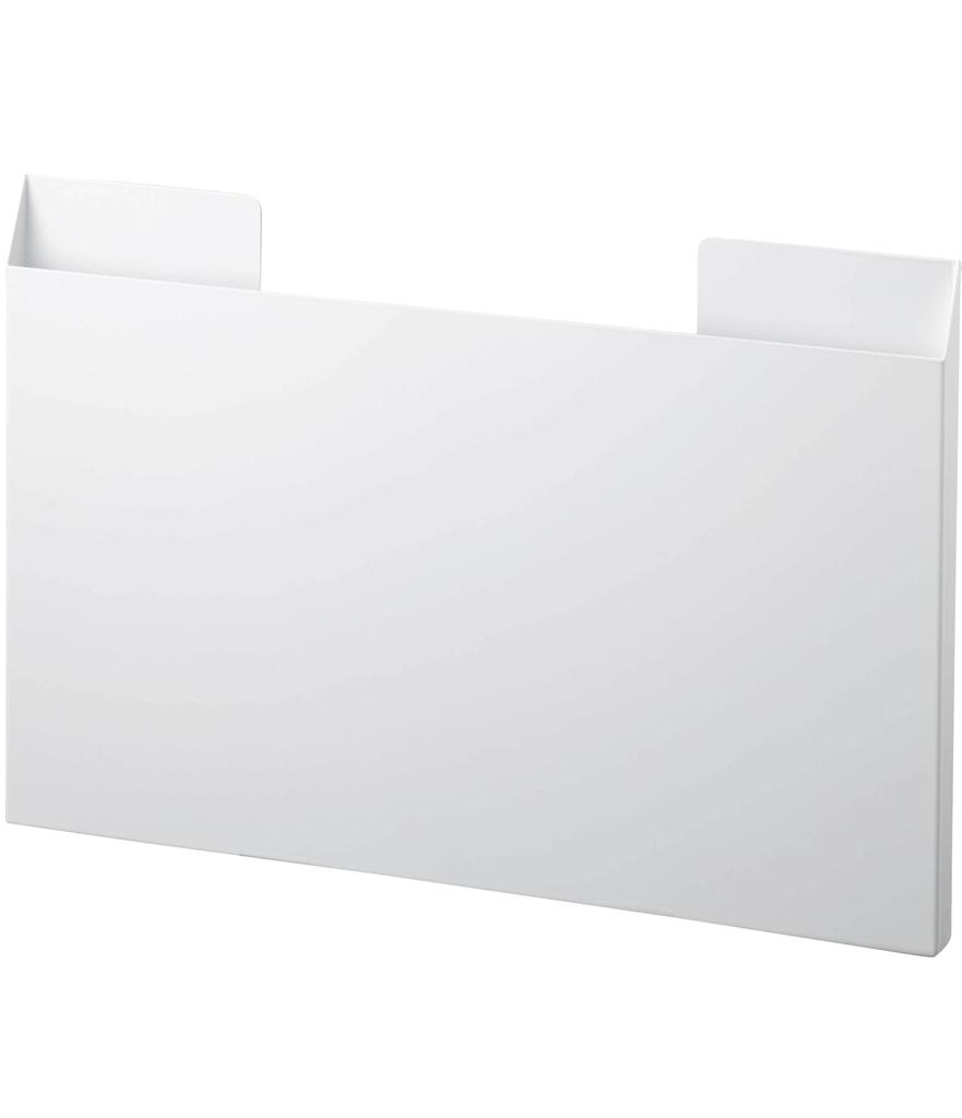 Yamazaki Jitsugyo 4796 Placemat Storage, White, Approx. W45XD2XH30cm, Tower, Magnet Storage, Multifunctional, Gap Storage