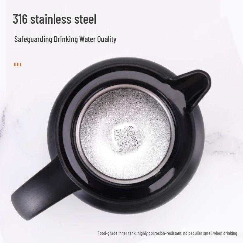 316 Stainless Steel Mug Teapot: Large-Capacity Brewing Pot with Tea and Water Separation, Ideal for Old White Tea.