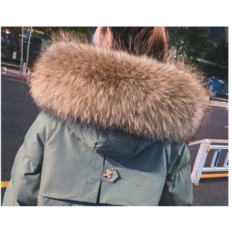 Loose Cotton Jacket for Women in Winter, Medium Length, Thick Oversized Down Cotton Jacket, Korean Version, Long Cotton Jacket, Outerwear