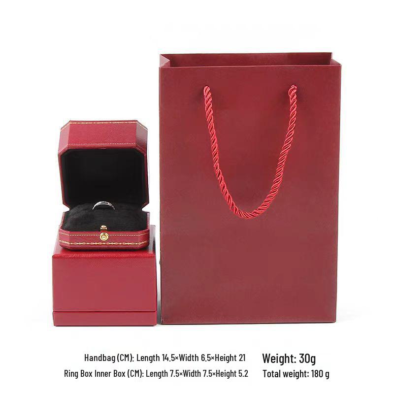 

Luxury Red & Blue European Retro Ring and Necklace Box