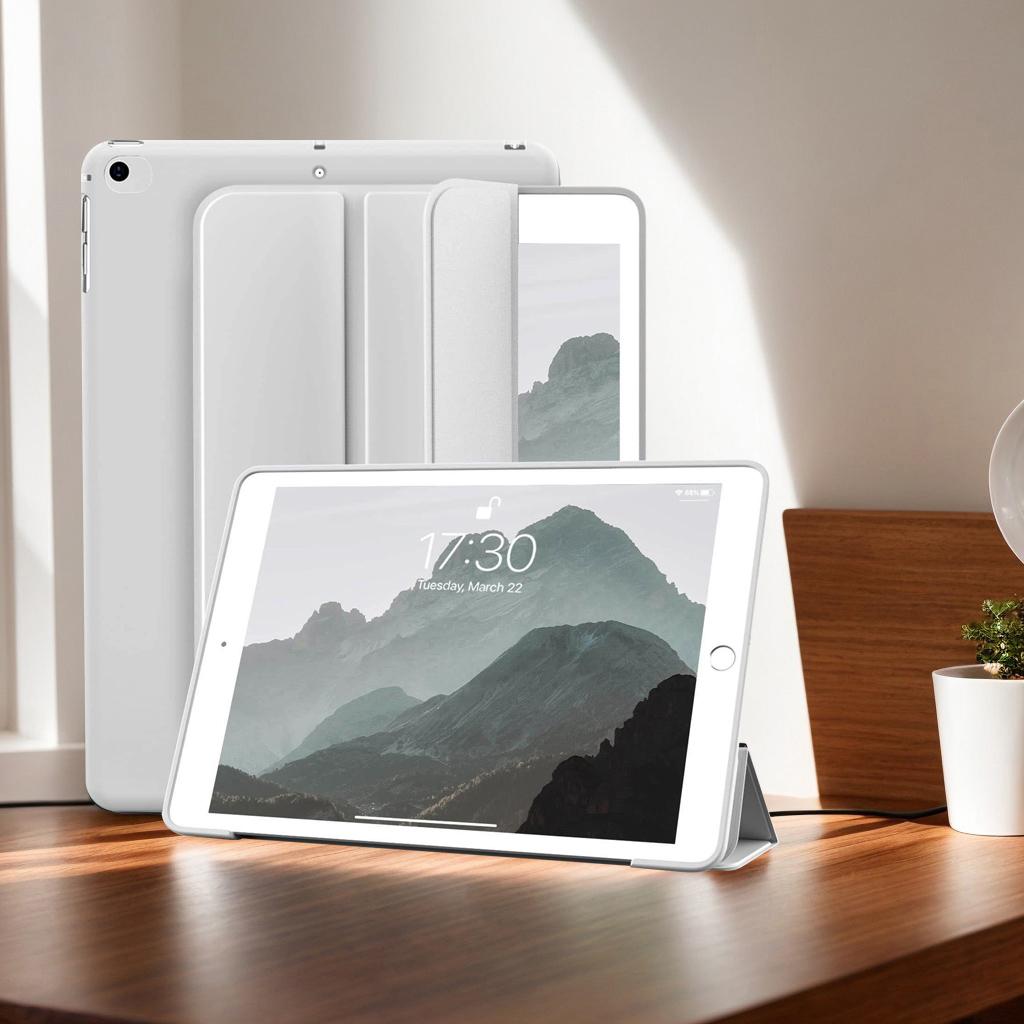 For iPad Mini 5 2019/ Mini 4 3 2 1 7.9 inch, Soft Silicone Shell Trifold Stand Folio Smart Case for iPad Mini 5 4 3 2 1