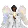 Angel Figurines Treetop 25*20cm Light up Glowing Christmas Tree Topper
