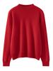 Women's Pure Cashmere Half-High Neck Pullover Sweater - Autumn/Winter Slim-Fit Knitwear