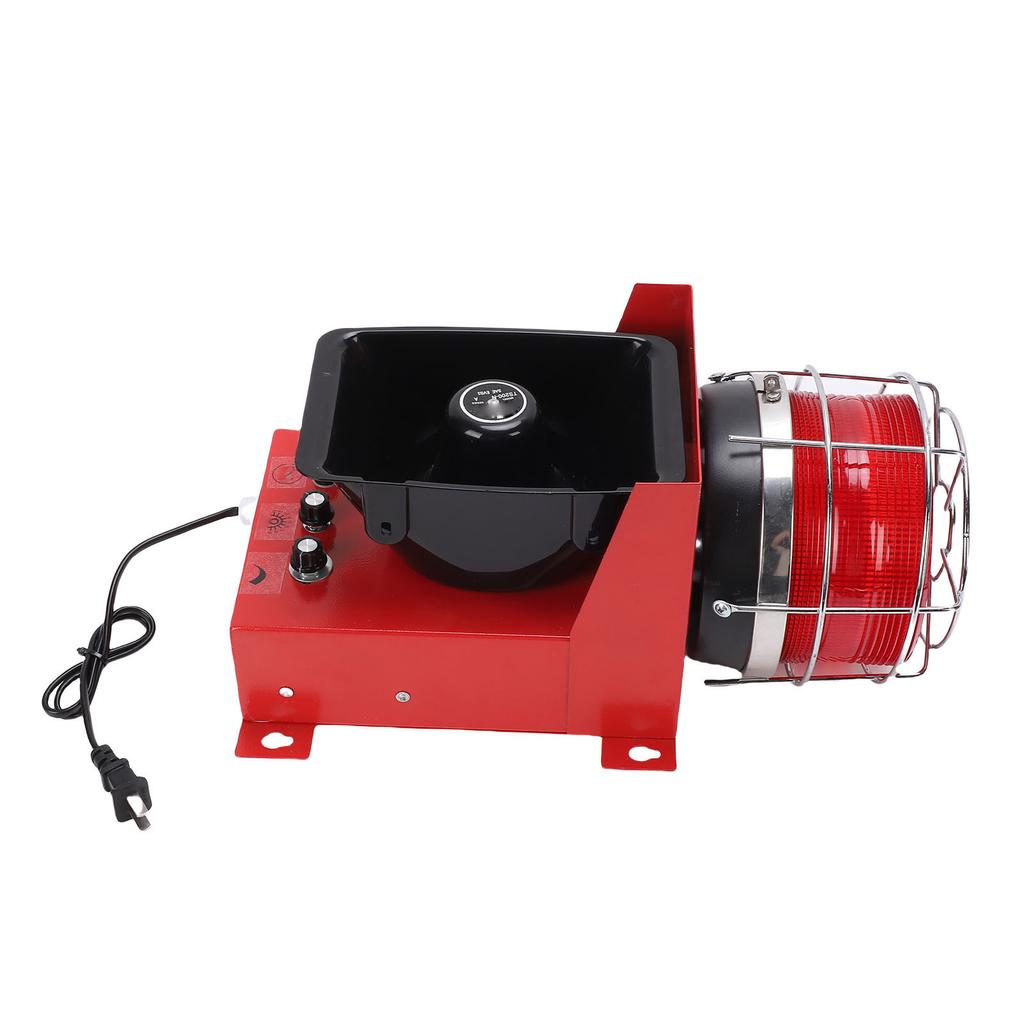 Industrial Siren Strobe 180db Loud Sound Adjustable Volume 9 Tones Emergency Horn LED Warning Light for Port Ship Dock