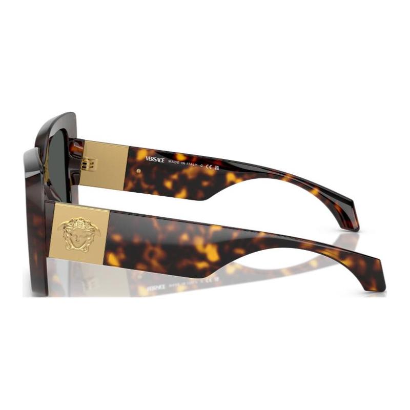 Versace Brand Logo Irregular Sunglasses Women's Brown 19575858 VERTFD4E-Brown F