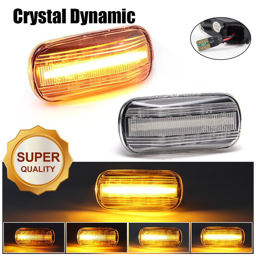 For Honda CRV Accord Civic City Fit Jazz Stream HRV S2000 Blinker Lights Repeater Dynamic Turn Signal Side Marker Lamps