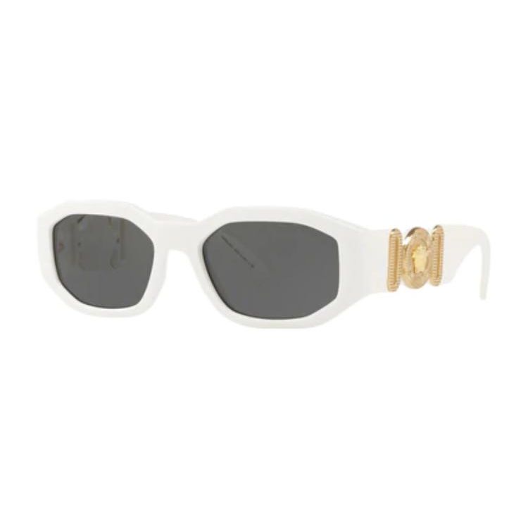 

Versace Fashionable Elegant Gray Lens Rectangular Sunglasses Unisex sunglasses 0VE436140187 Basic Packaging-Eyeglass Case+Box