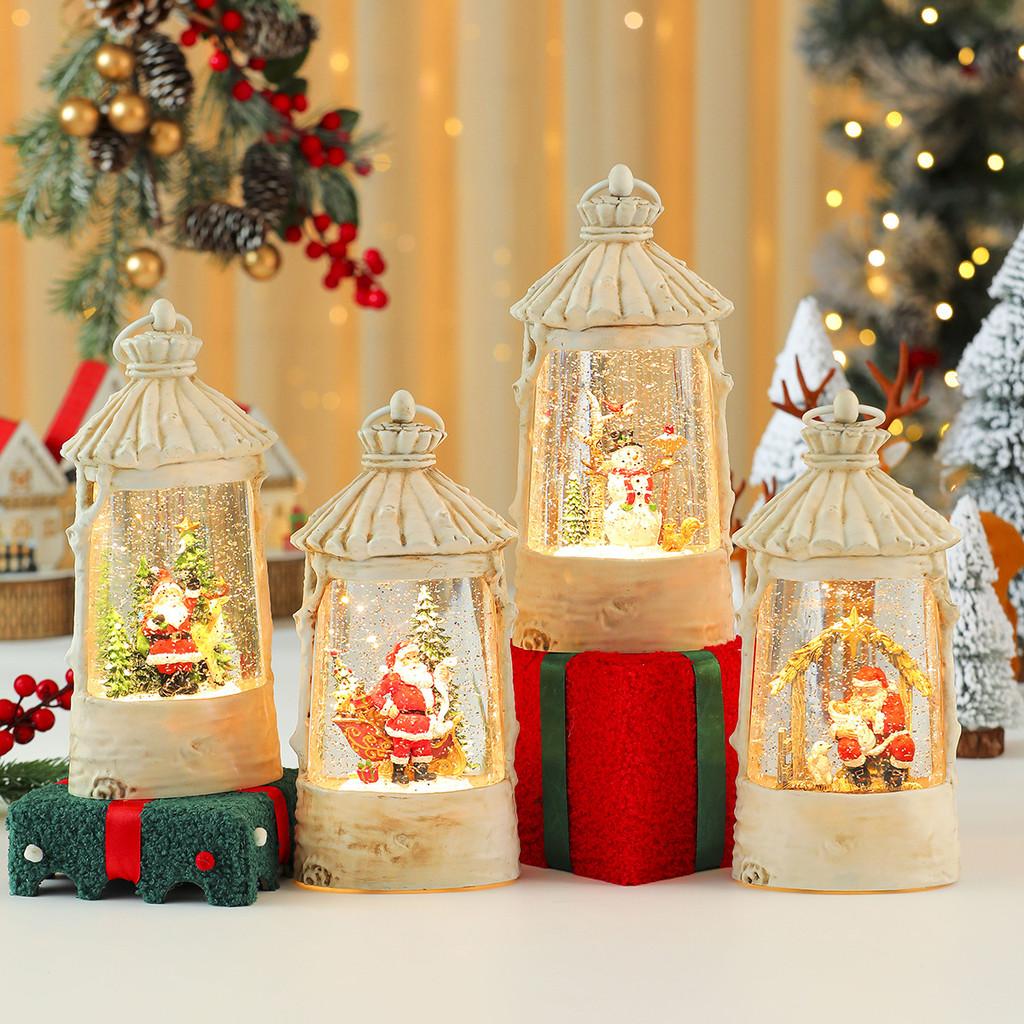 Christmas Crystal Ball Music Box With Snowman Scene For Holiday Decor And Gifts