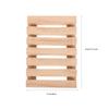 3Pcs Wooden Soap Holder Eco Friendly Solid Wood Soap Dish with Clear Texture Smooth Finish Drain Holes for Bathroom Shower