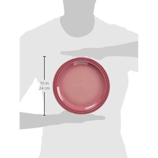 Le Creuset Round Plate 23 cm Rose Quartz Heat Resistant Cold Microwave Oven Compatible Dish