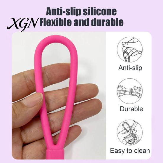 Flexible Silicone Wrist Loop Water Bottle Handle Strap, Universal Lanyard, Lightweight School Gadget Carrying Rope Portable Rubber Holder, Anti