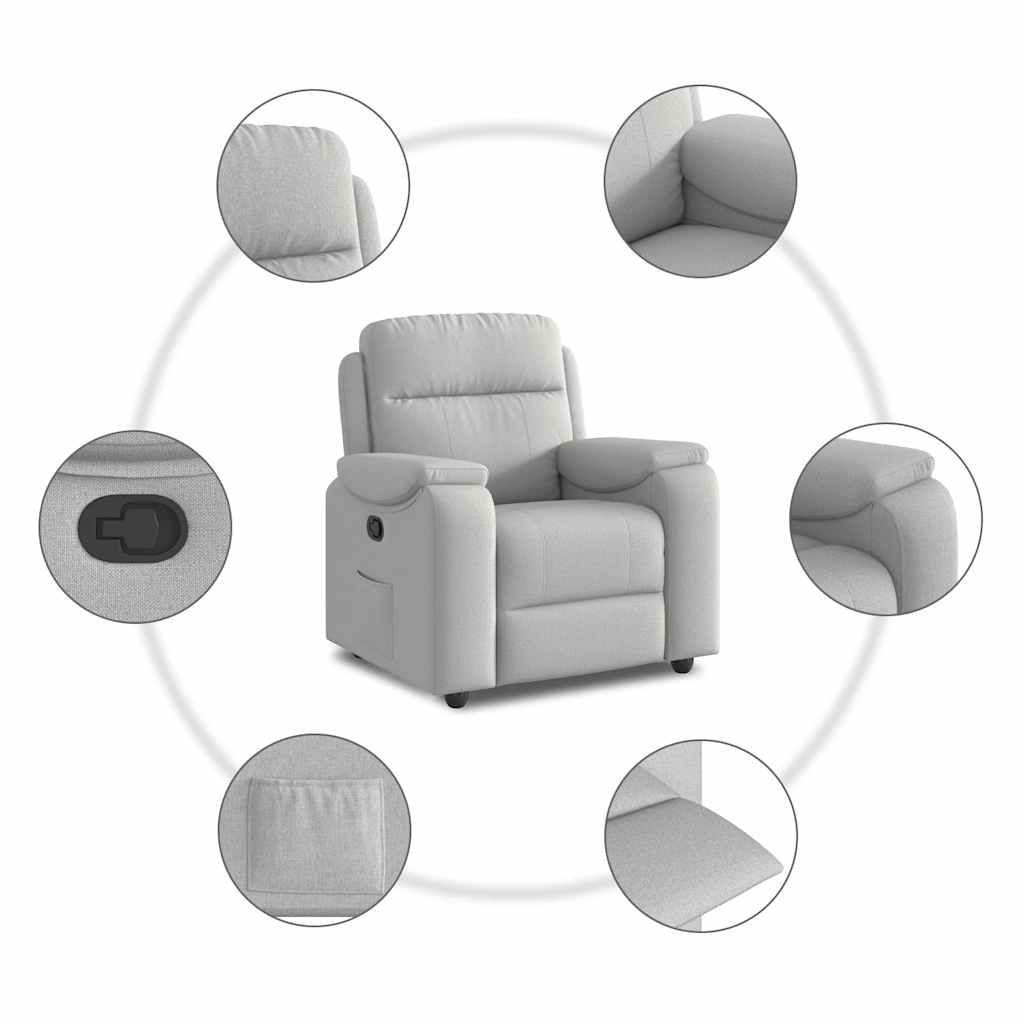 Relax Chair Cloud Grey Fabric